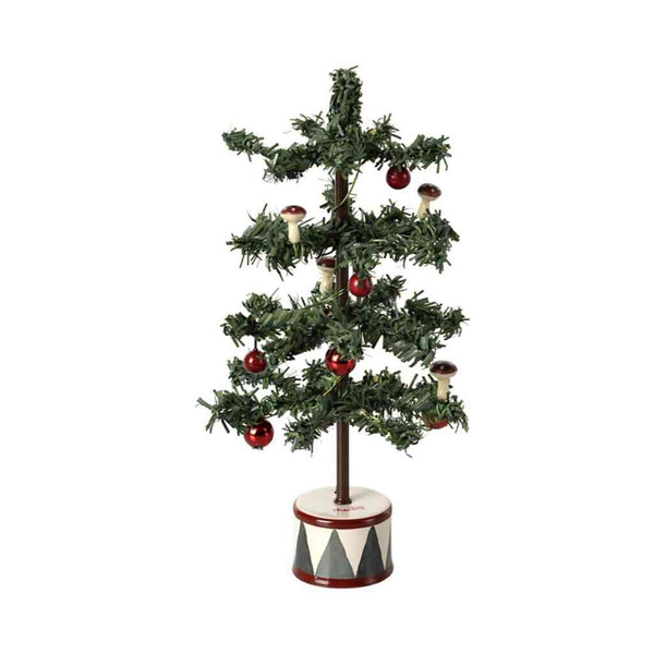 Maileg Weihnachtsbaum LED beleuchtet 16 cm mit Kugeln XMAS Puppenhauszubehör erhältlich bei www.luiseundfritz.de