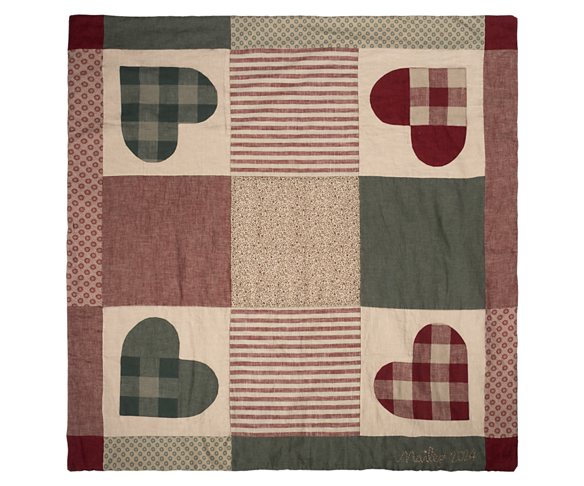 Maileg Weihnachtsbaumteppich ca. 120x120 cm PATCHWORK Decke