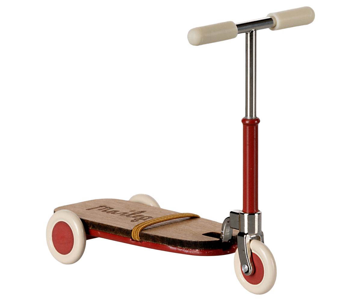 Maileg Roller für Maus rot KICKBOARD ca. 8 cm Zubehör für Mausfamilie bei www.luiseundfritz.de