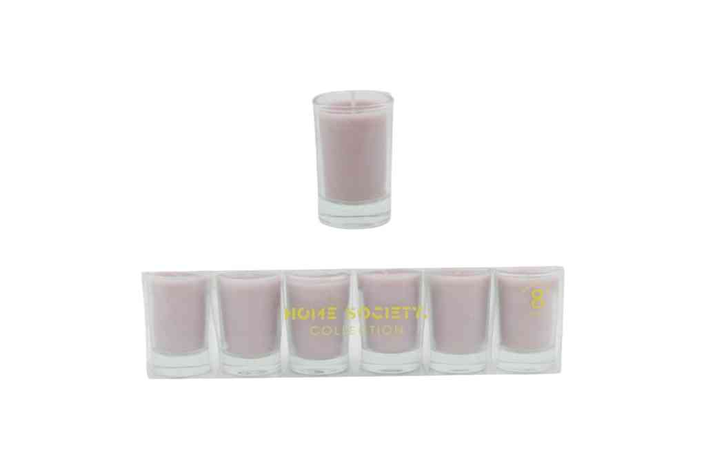 6x Kerzen flieder im Glas PETITE CANDLES LILAC Votive